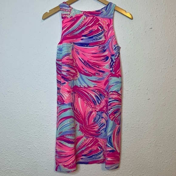 Lilly Pulitzer Jackie Shift Silk Sleeveless Mini Dress in Oh My Guava XXS - Picture 6 of 8